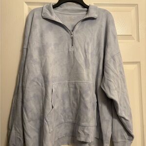 Tie Dye Blue Quarter Zip